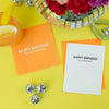 Happy Birthday You Fucking Fossil Letterpress Greeting Card
