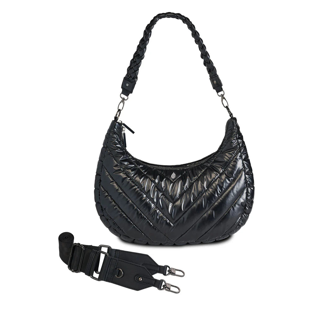 HydroHobo Bag - Black Pearl Water Bottle Bag