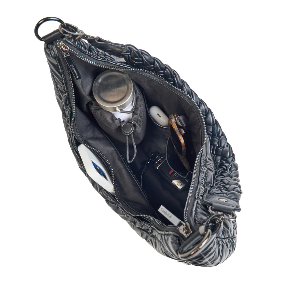 HydroHobo Bag - Black Pearl Water Bottle Bag