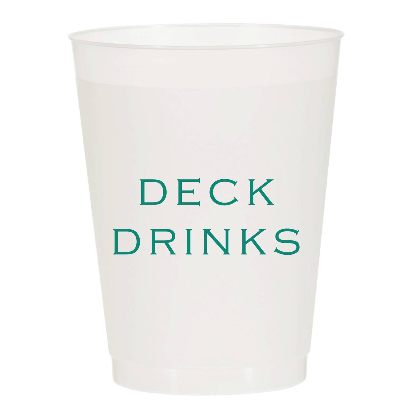 Deck Drinks Frosted Cups - Summer: Pack of 6