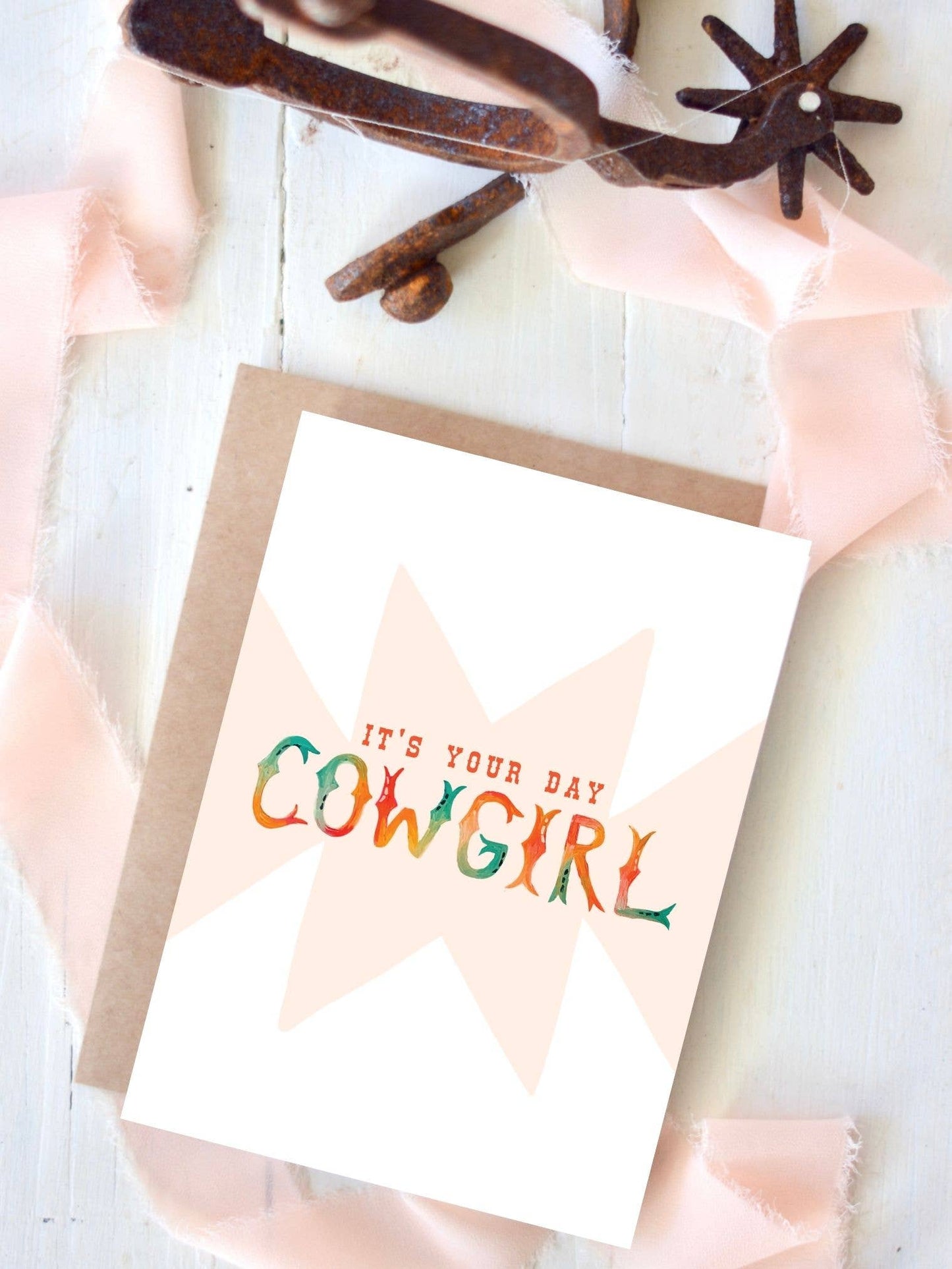 It's Your Day Cowgirl Birthday Card, Cowgirl Congrats Card
