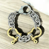 Brass Shackle Bracelet