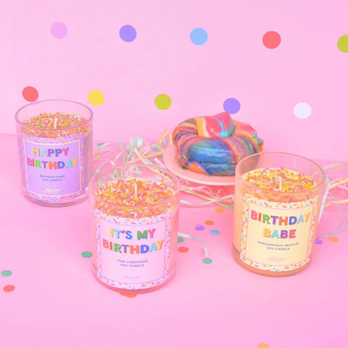 Birthday Cake Happy Birthday Sprinkle Candle