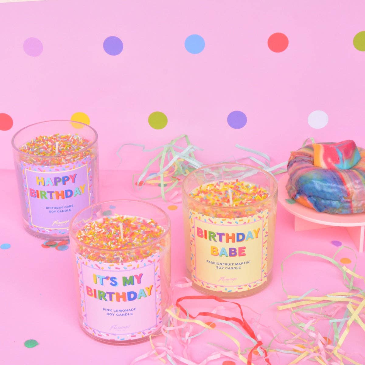 Birthday Cake Happy Birthday Sprinkle Candle