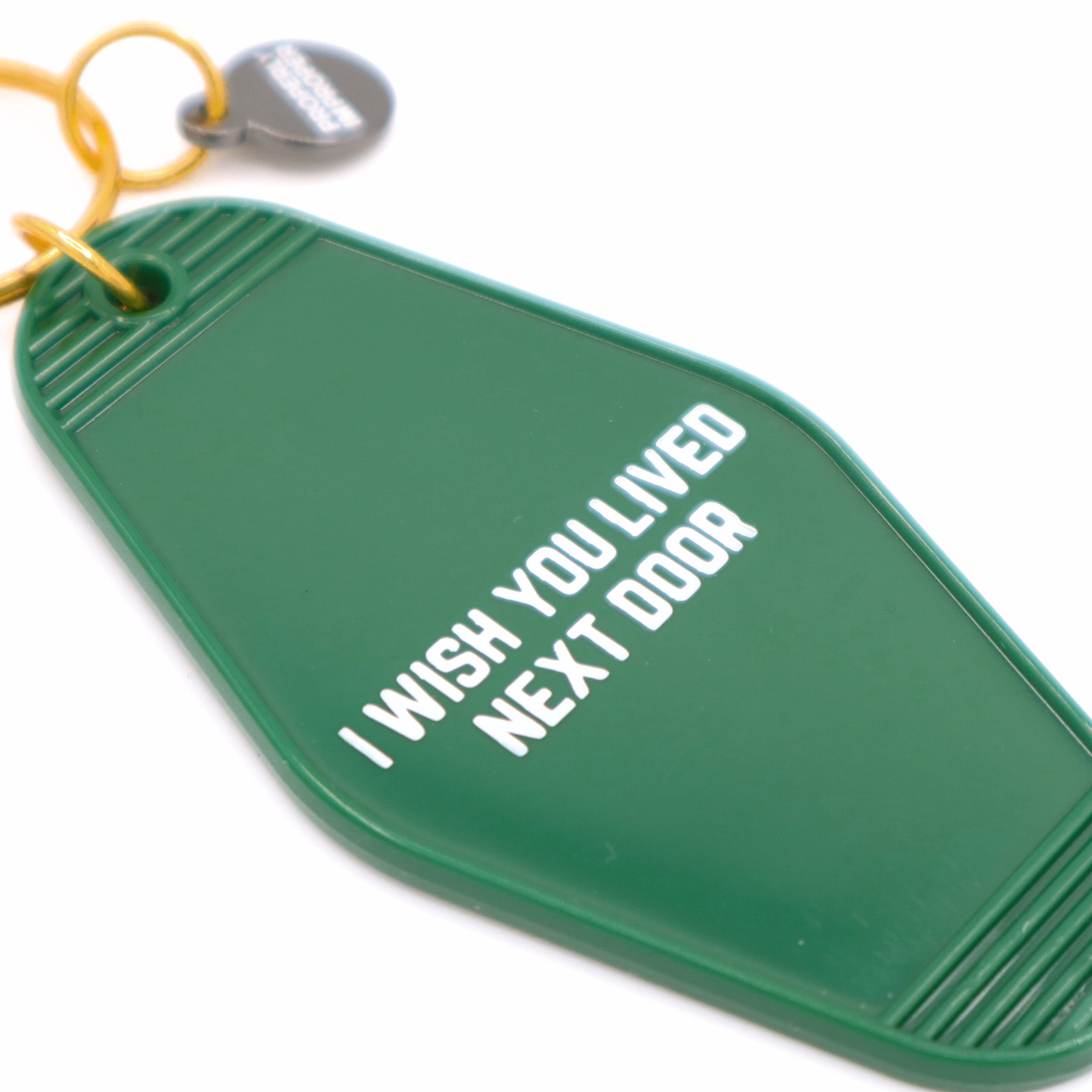 I Wished You Lived Next Door - Hot Stamped Motel Keychain