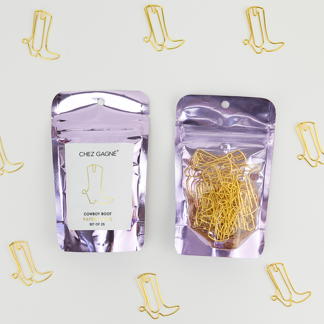 Paper Clip Pack - Cowboy Boot - Pack of 25 - Office Supplies