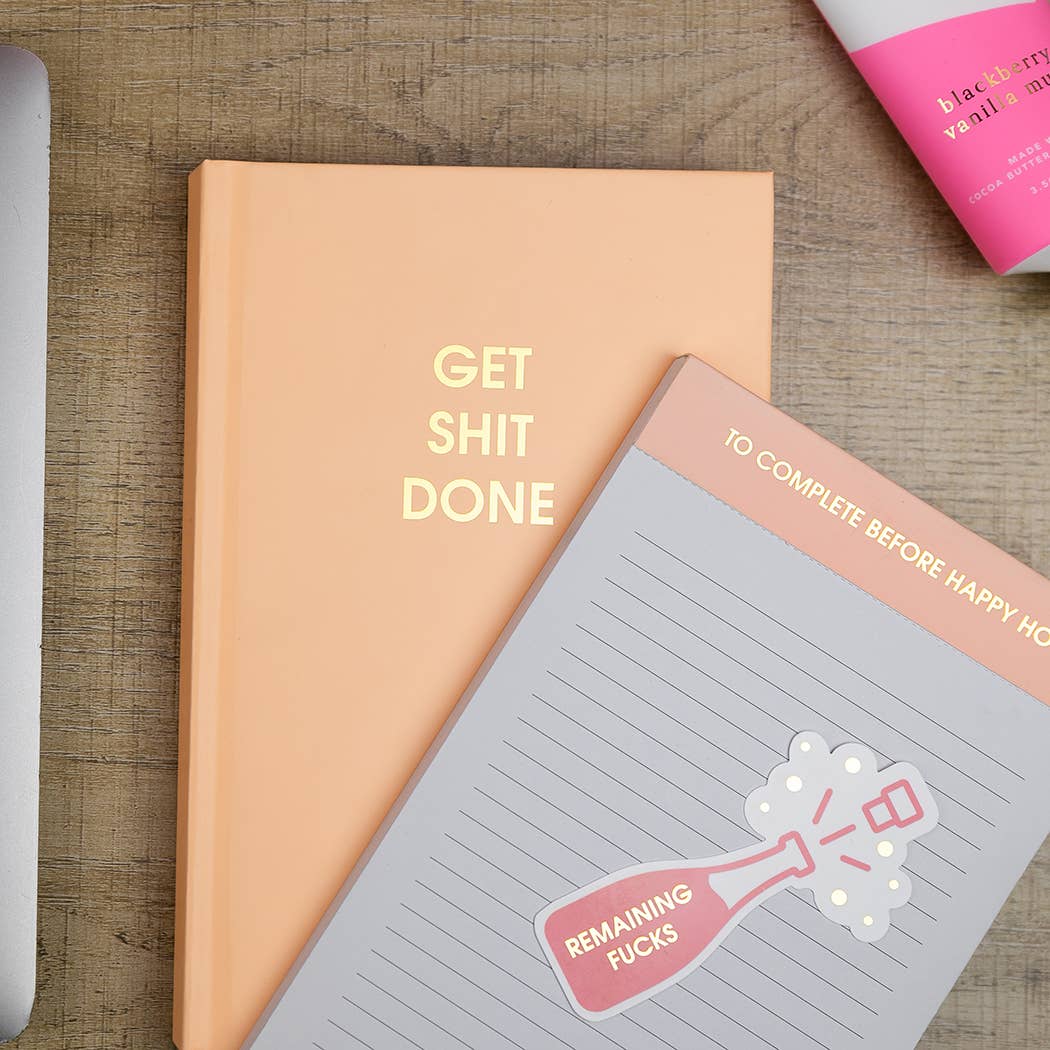 To Complete Before Happy Hour Notepad - Lined Notepad