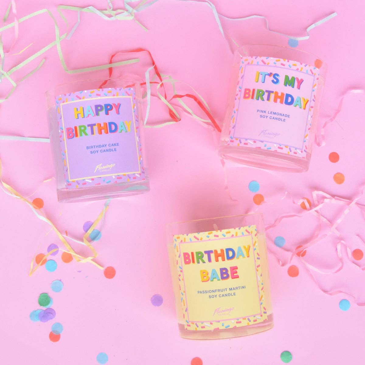 Birthday Cake Happy Birthday Sprinkle Candle