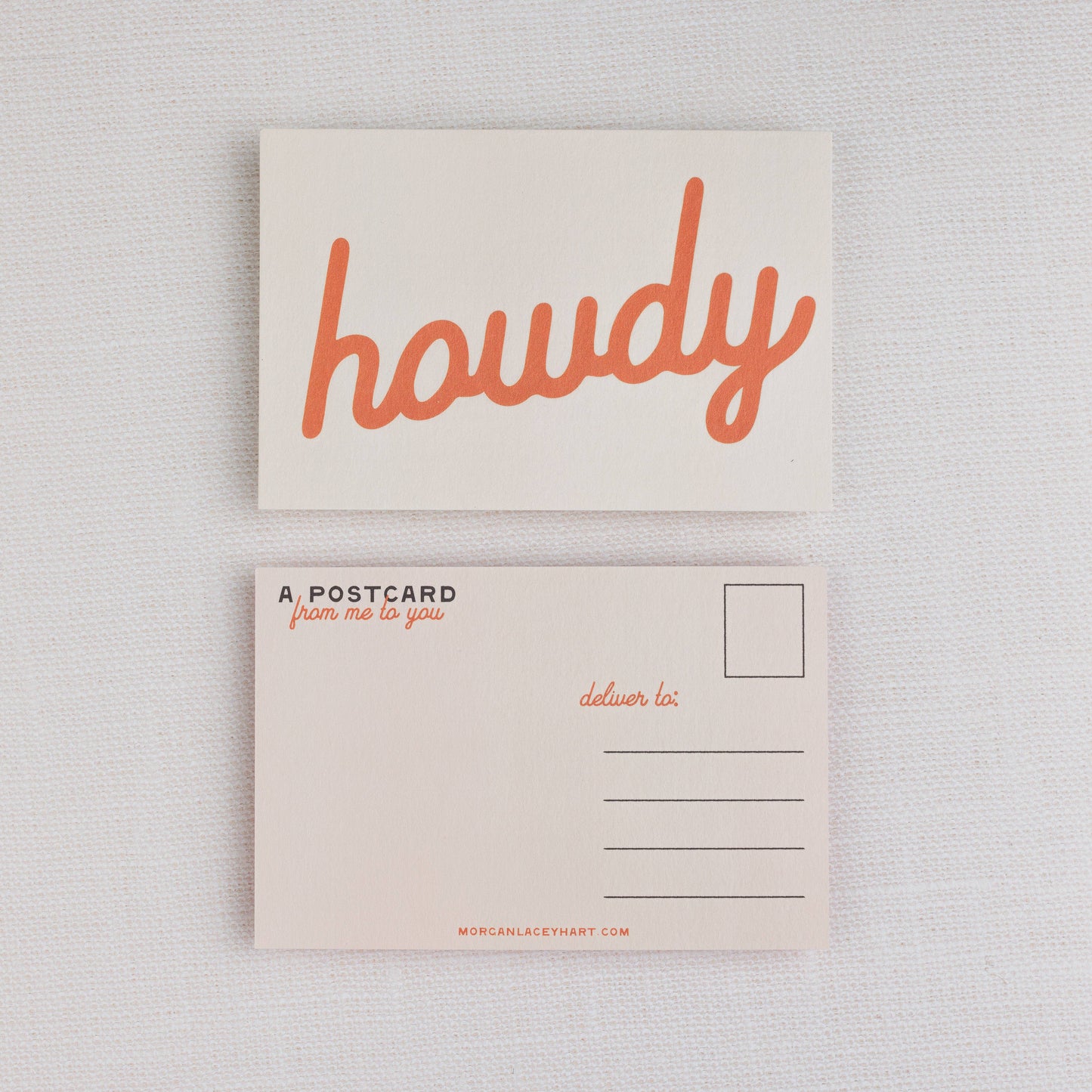 Howdy Postcards: Black / Individual