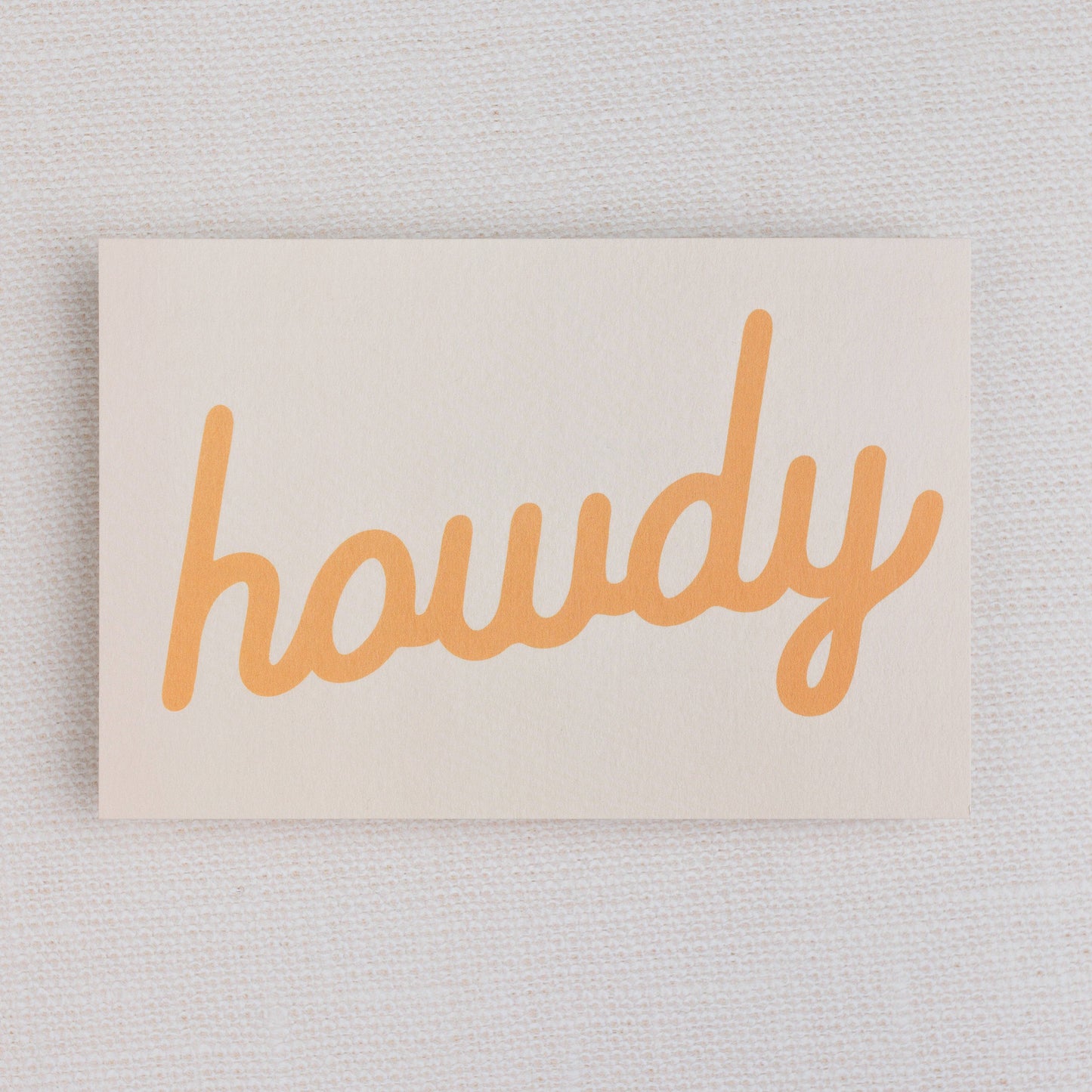 Howdy Postcards: Black / Individual