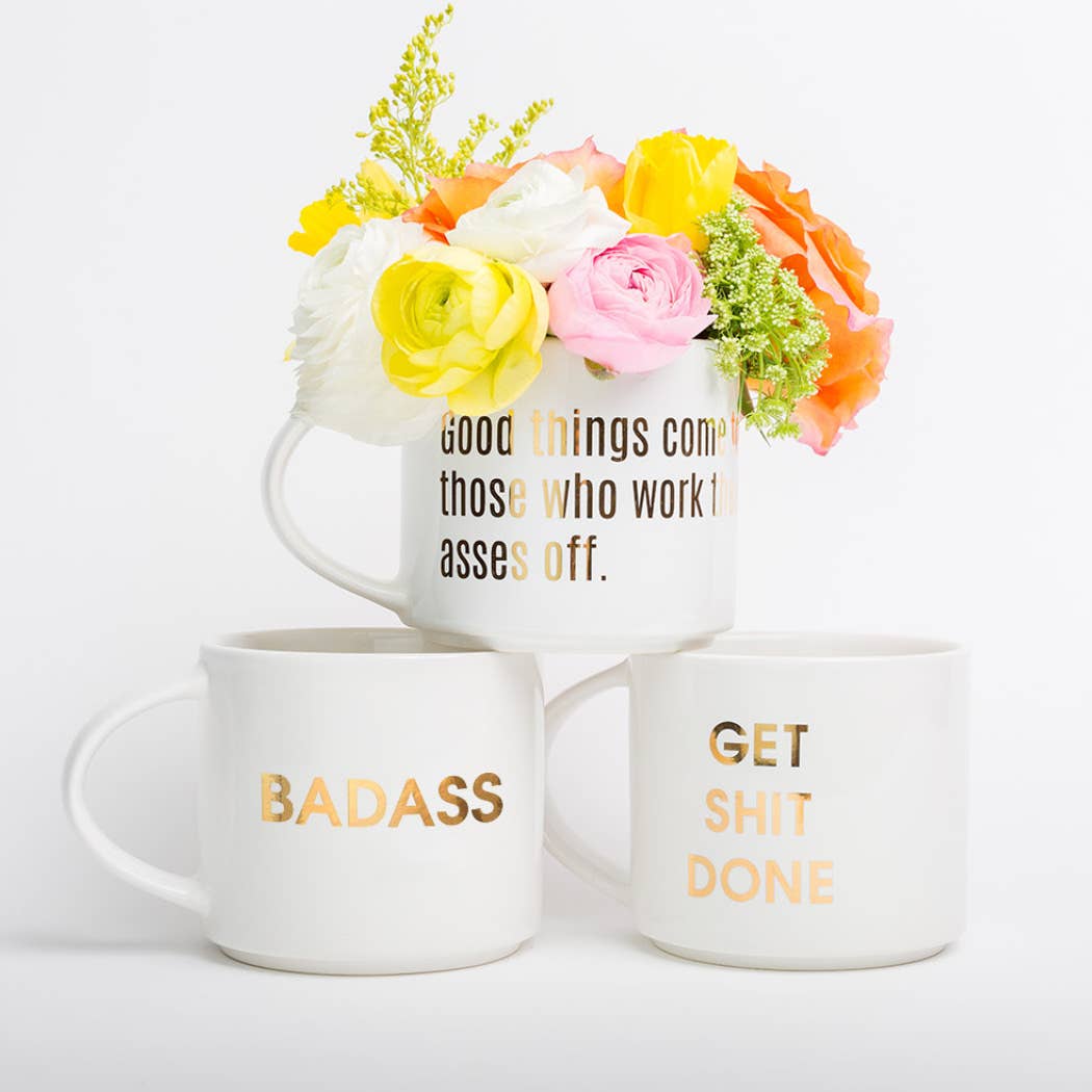 Get Shit Done - Jumbo Stackable Coffee Tea Mug