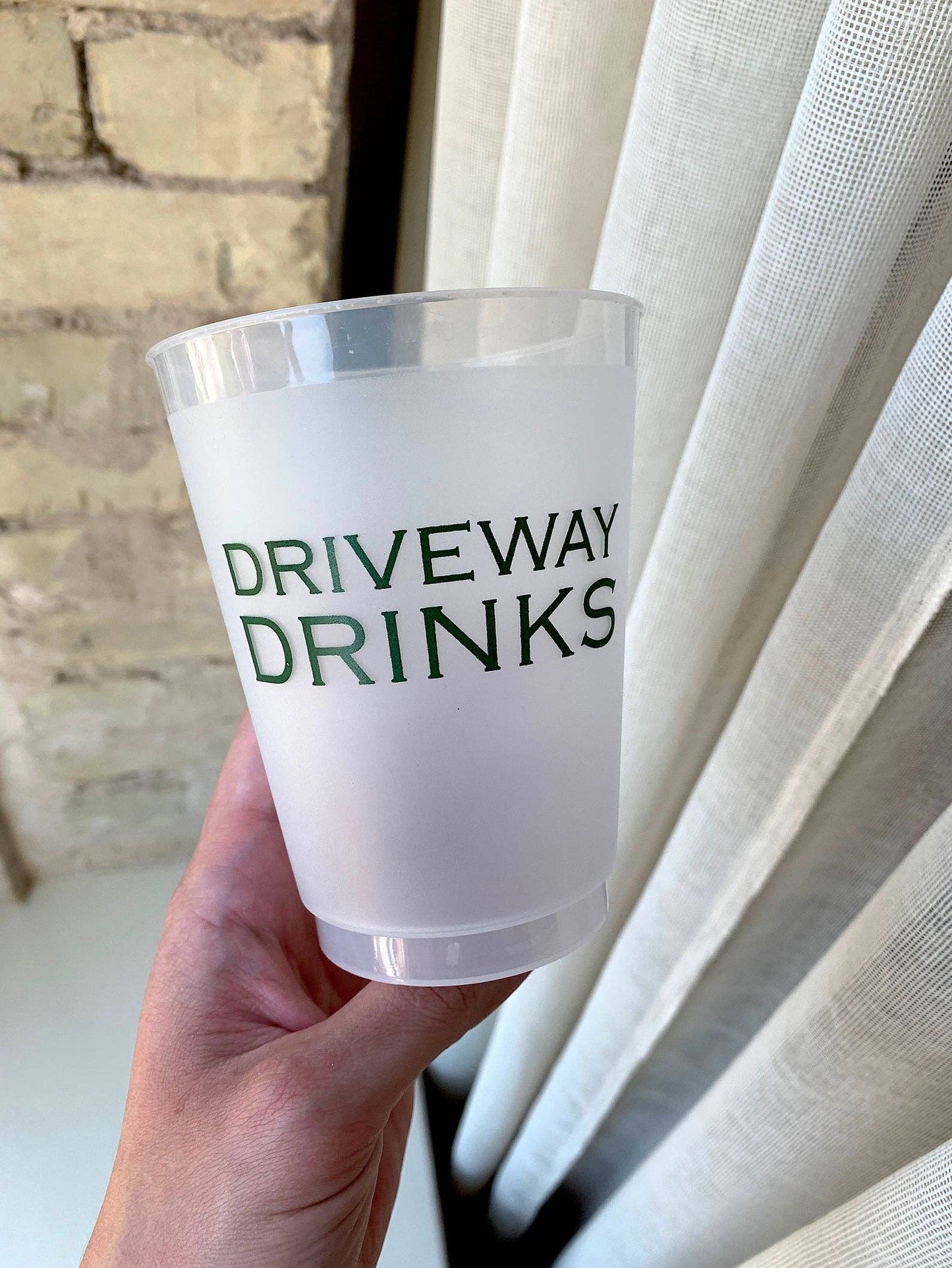 Driveway Drinks Frosted Cups - Summer: Pack of 6