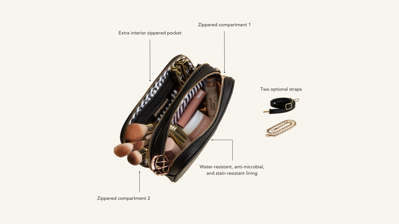 Latitude Beauty Bag - Ecru