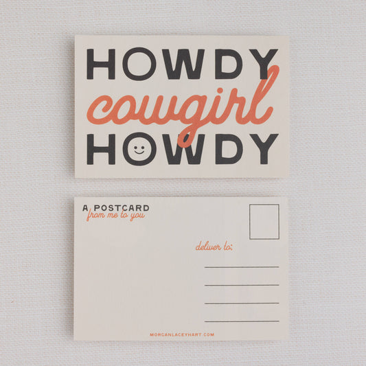 Postcard | Howdy Cowgirl Howdy