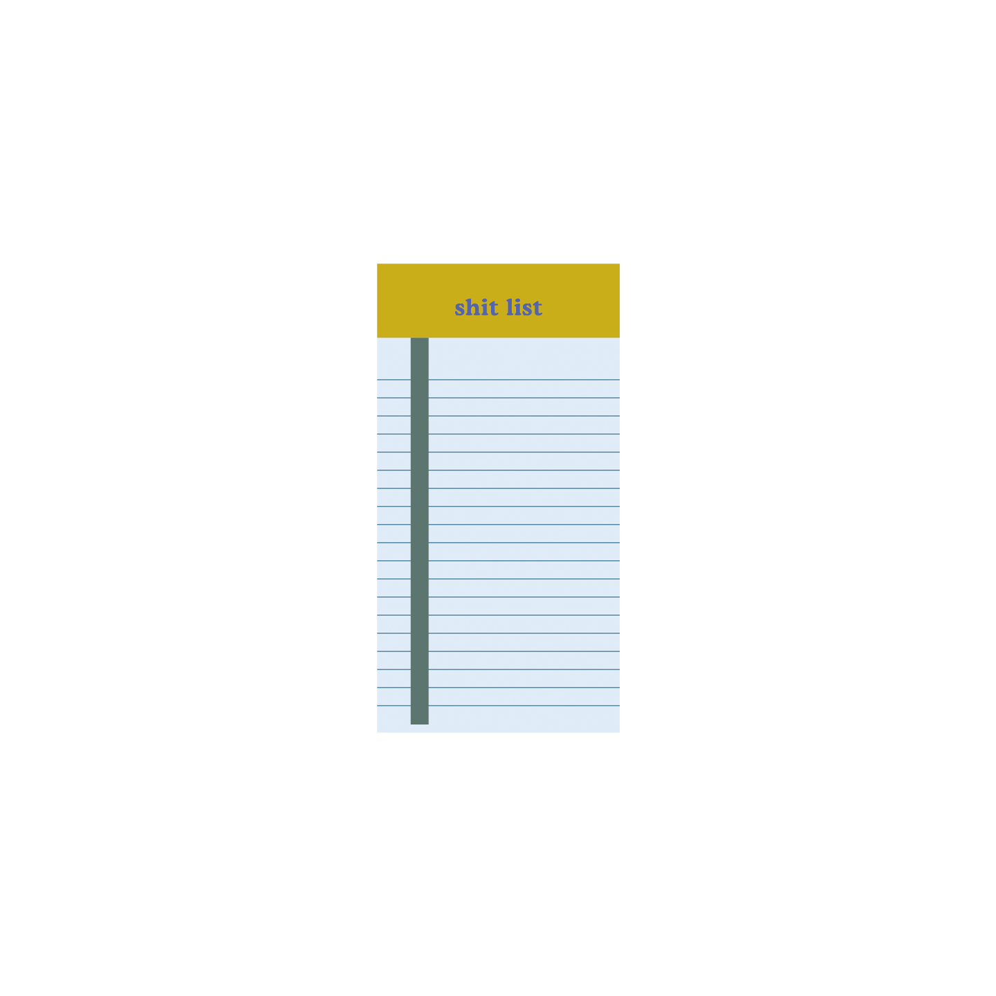 NEW! Tearaway Notepads : Another Fucking List