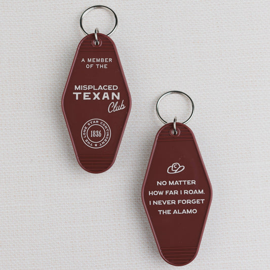 The Misplaced Texan Club Keychain