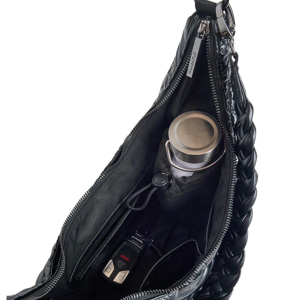 HydroHobo Bag - Black Pearl Water Bottle Bag