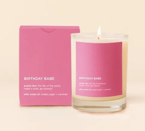 Birthday Babe Rocks Glass Candle-Smells like: the life of the party, make a wish, go shawty