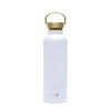 34 oz WHITE INSULATED WATER BOTTLE WITH GOLD TOP