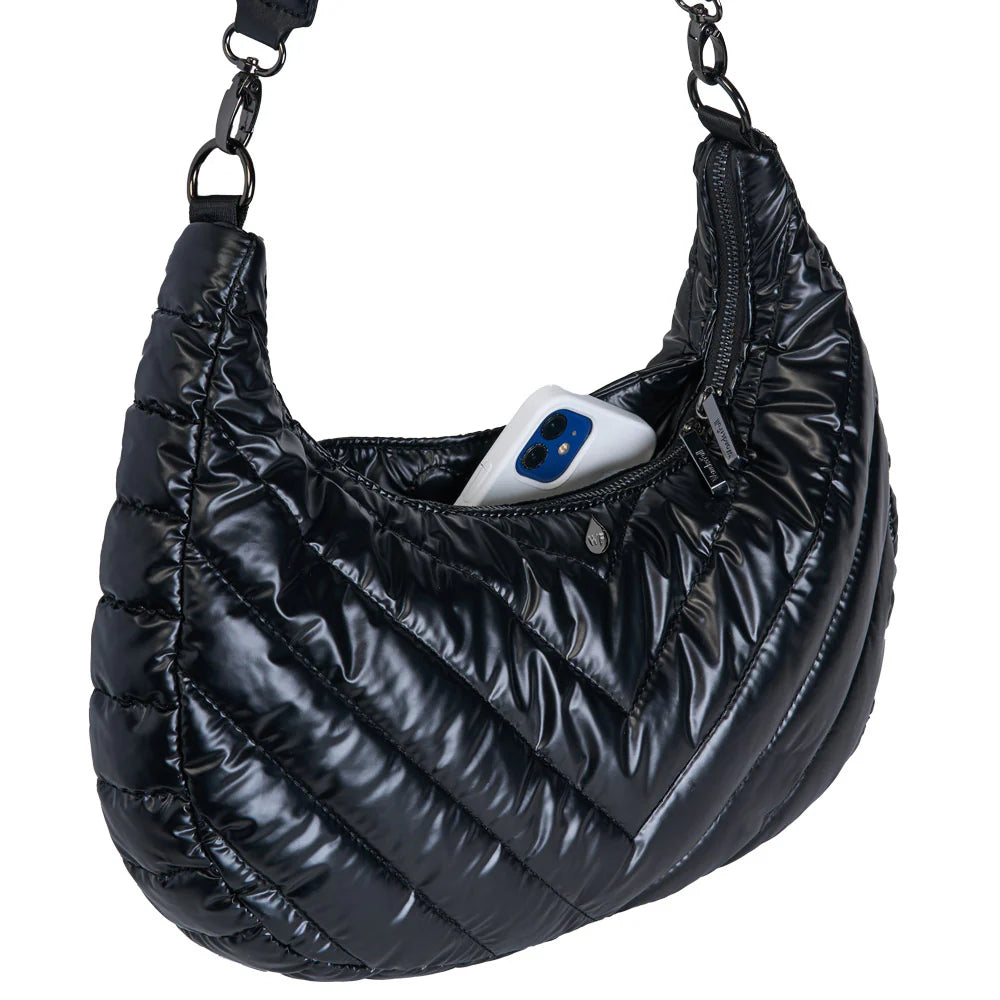 HydroHobo Bag - Black Pearl Water Bottle Bag