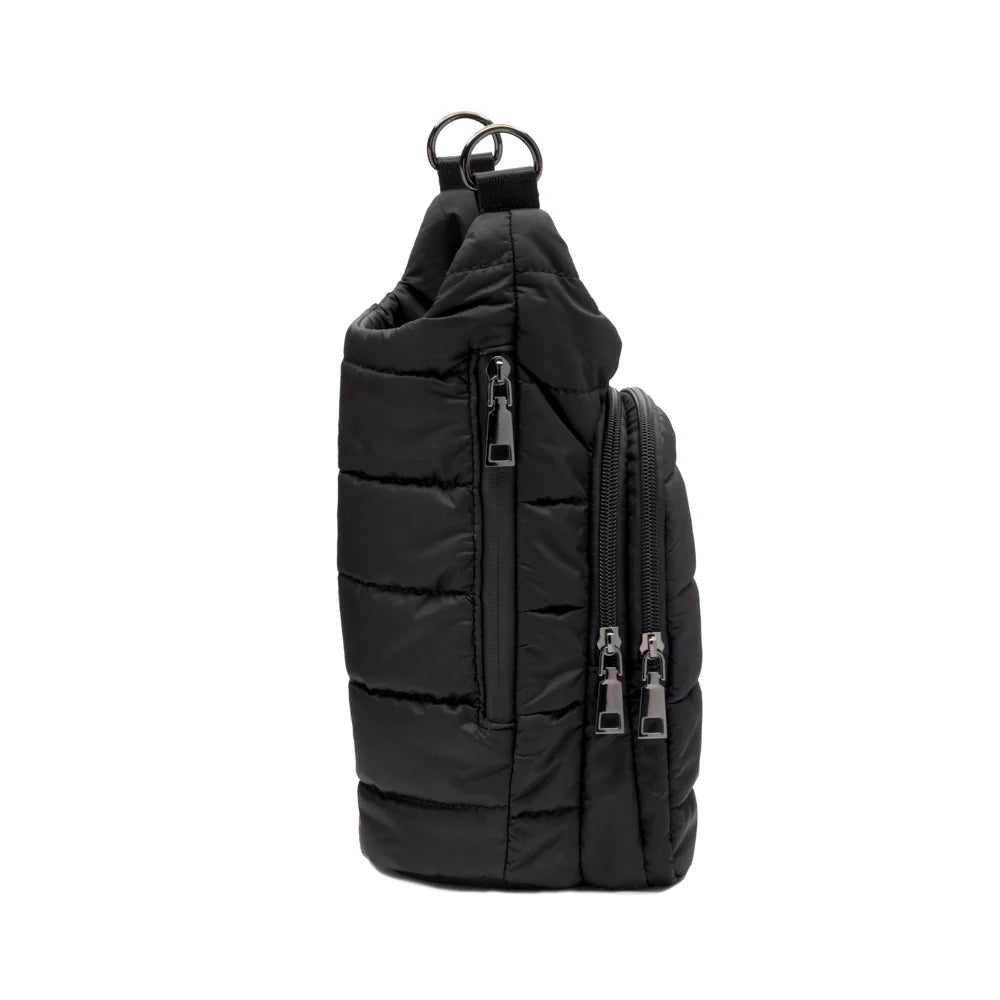 HydroBag Handle Water Bottle Bag, Vegan Leather Trim