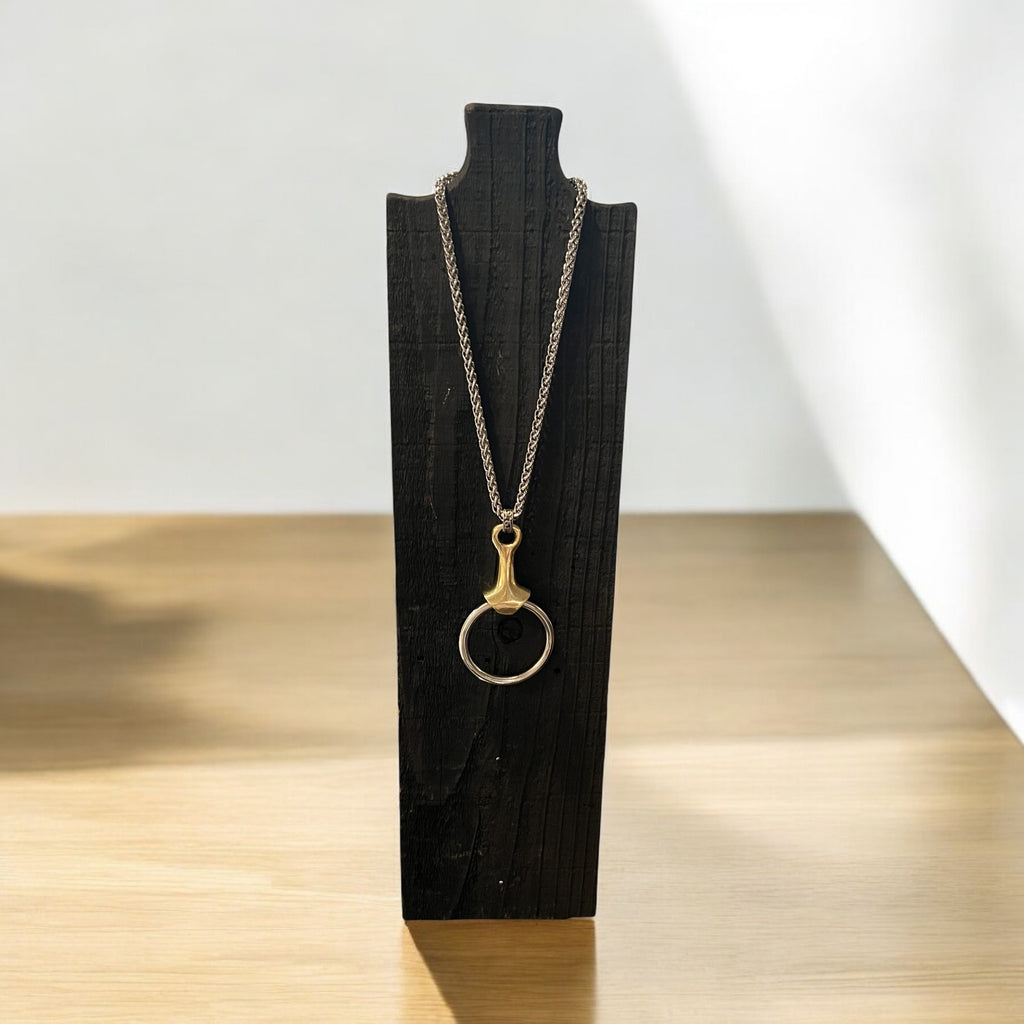 Pony Bit Necklace Mixed Metal