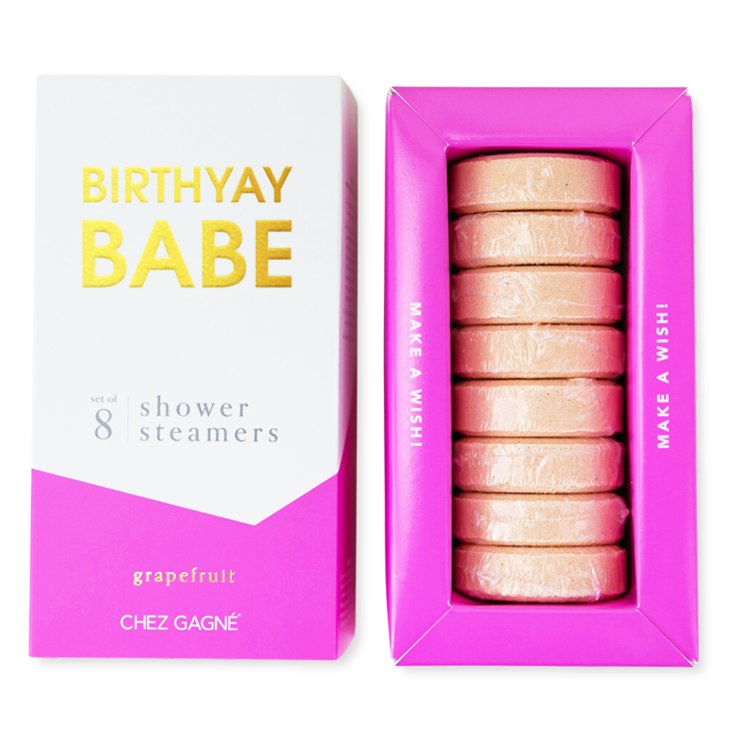 Birthyay Babe - Birthday Shower Steamers - Grapefruit - Set of 8 Tabs