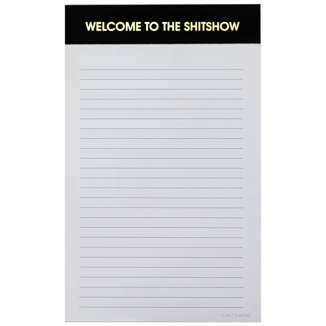 Welcome to the Shitshow Notepad - Black