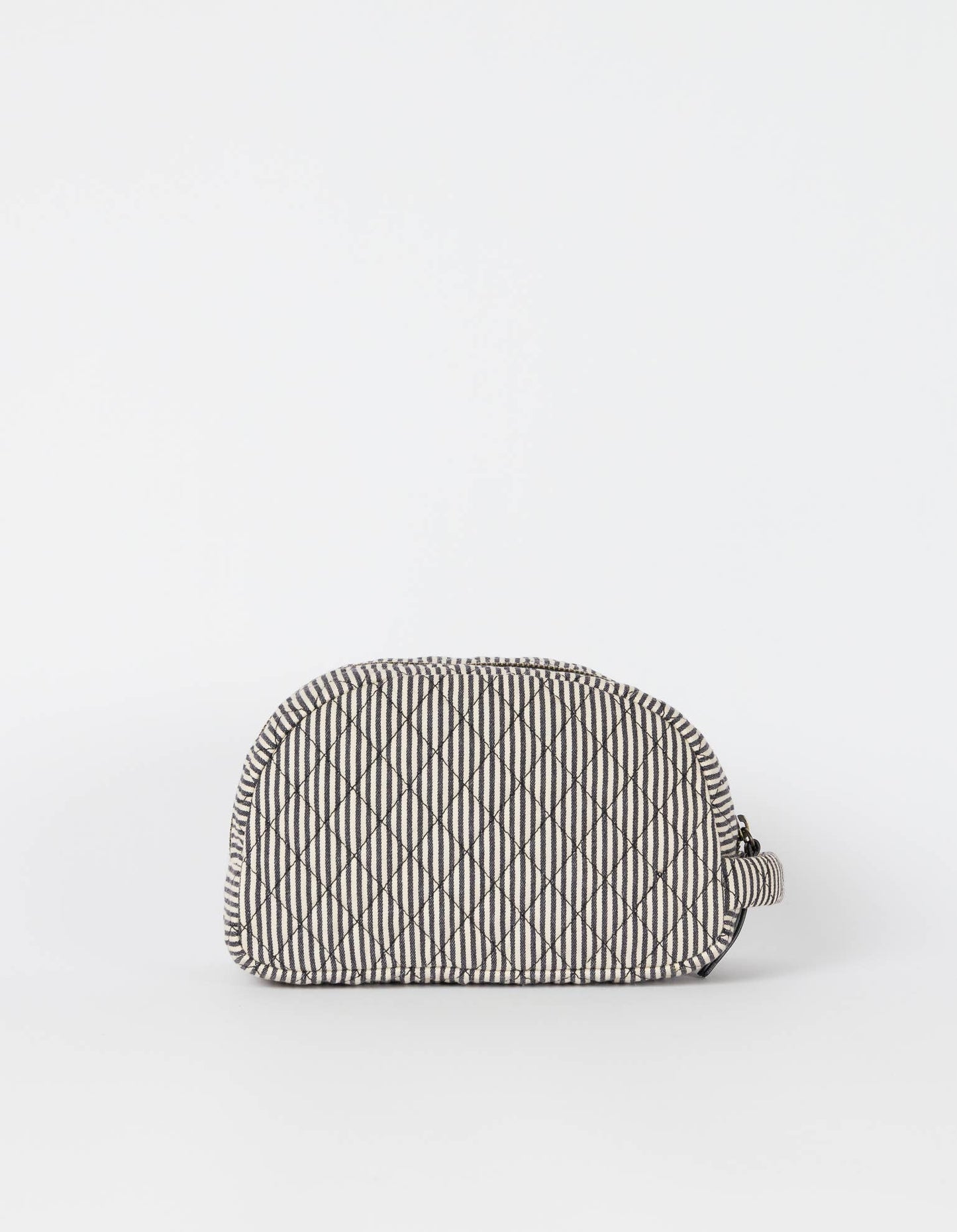 Moon Makeup Bag - Cotton/Black Classic Leather