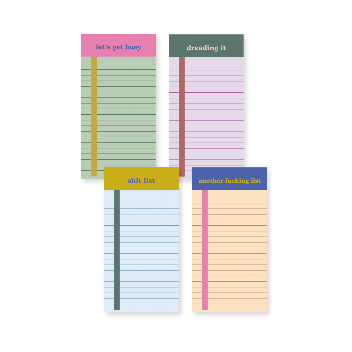 NEW! Tearaway Notepads : Another Fucking List