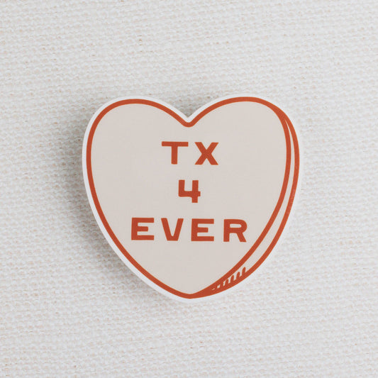 Texas Hearts Stickers: Texas 4 Ever