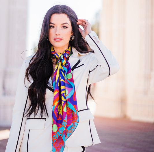 Eye of The Tiger Silk Scarf