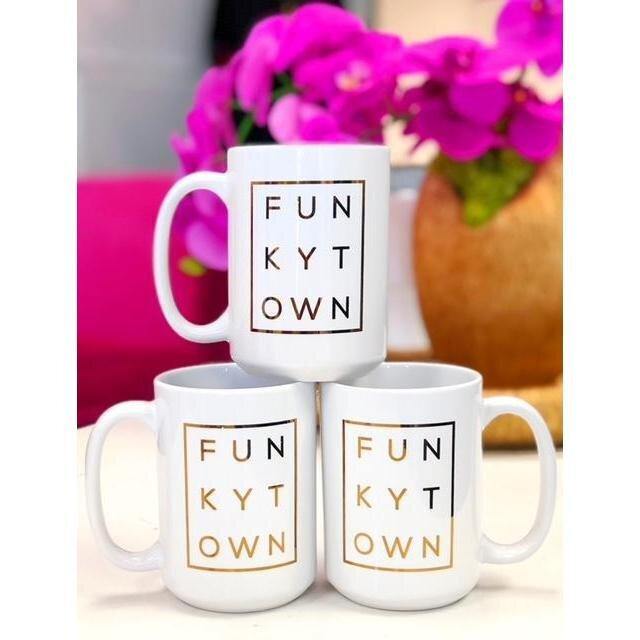 Funkytown Gold Foil Mug - The Fort - TX