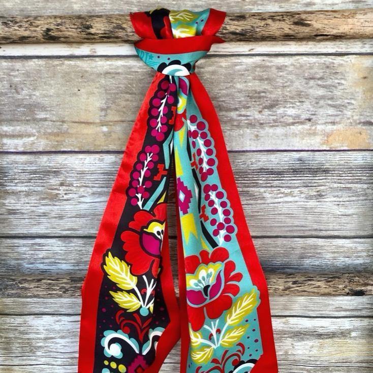 Fiore Silk Twilly Scarf - The Fort - TX