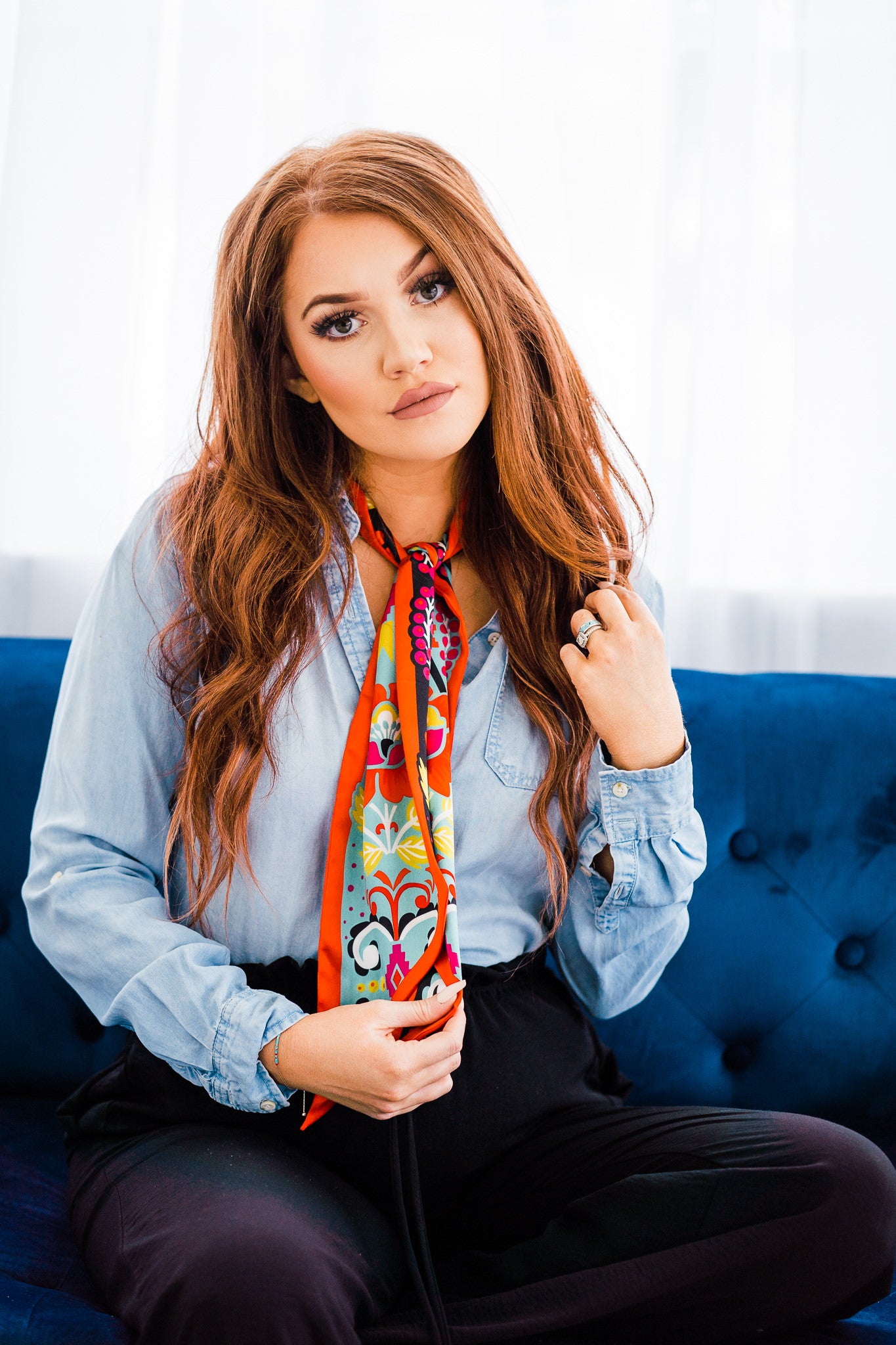 Fiore Silk Twilly Scarf