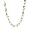 Two Tone Horseshoe Link Necklace