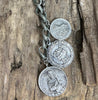 Vintage Holy Medals Necklace on Vintage Chanel Chain