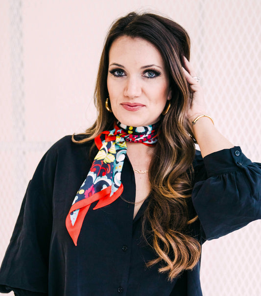 Fiore Silk Twilly Scarf