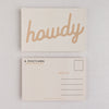 Howdy Postcards:  Black / Individual