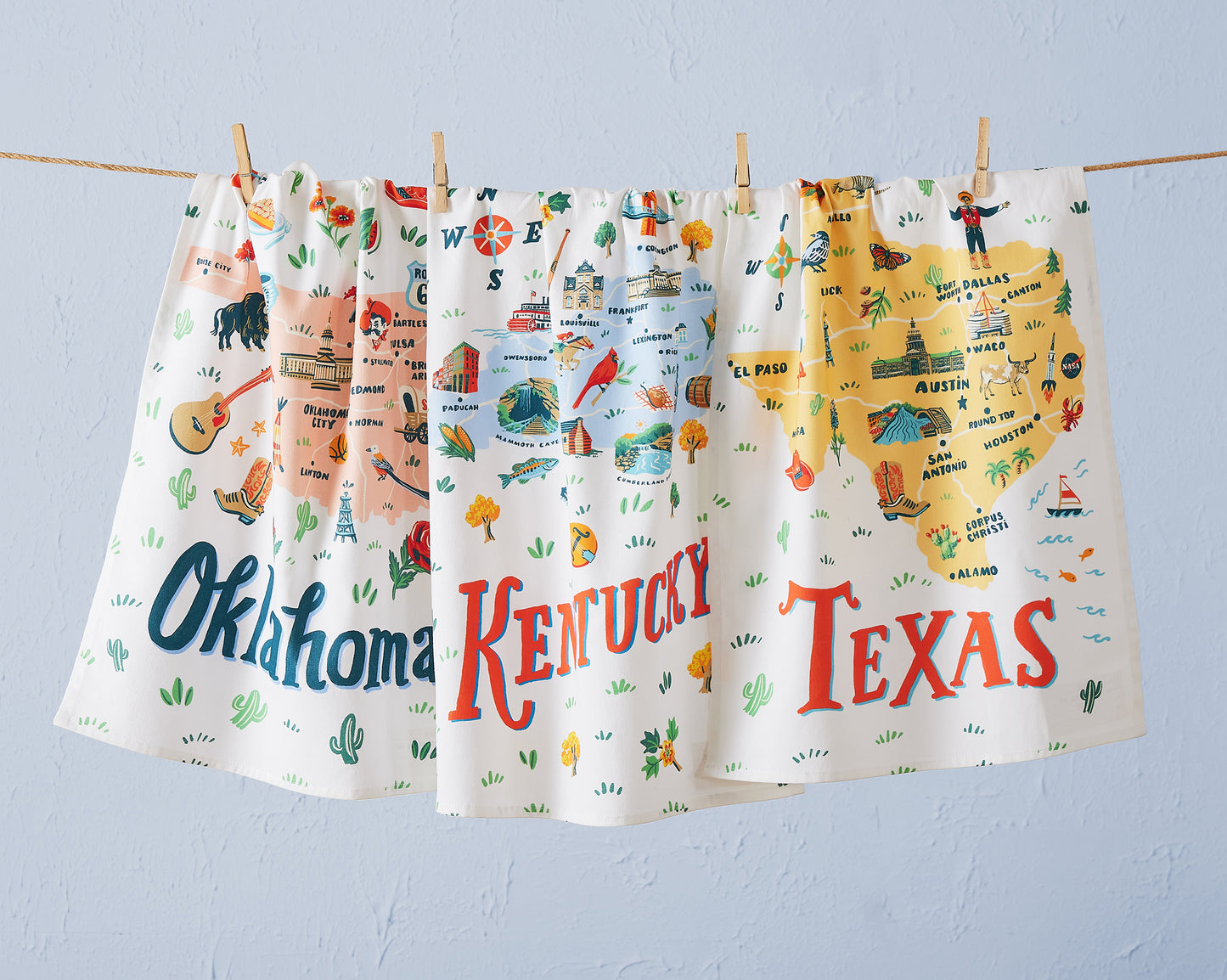 Texas Printed Kitchen Towel