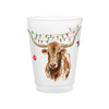 Christmas Longhorn Frosted Cups | Set of 6