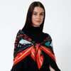 Dinara Mirtalipova Currants and Cream Silk Scarf: Red Orange