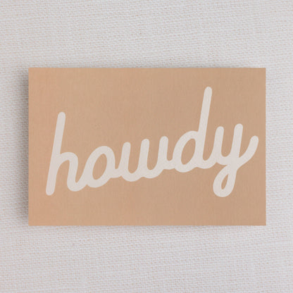 Howdy Postcards:  Black / Individual