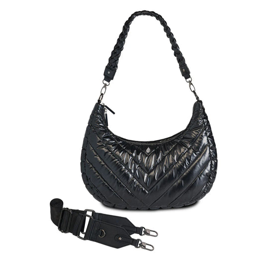 HydroHobo Bag - Black Pearl Water Bottle Bag