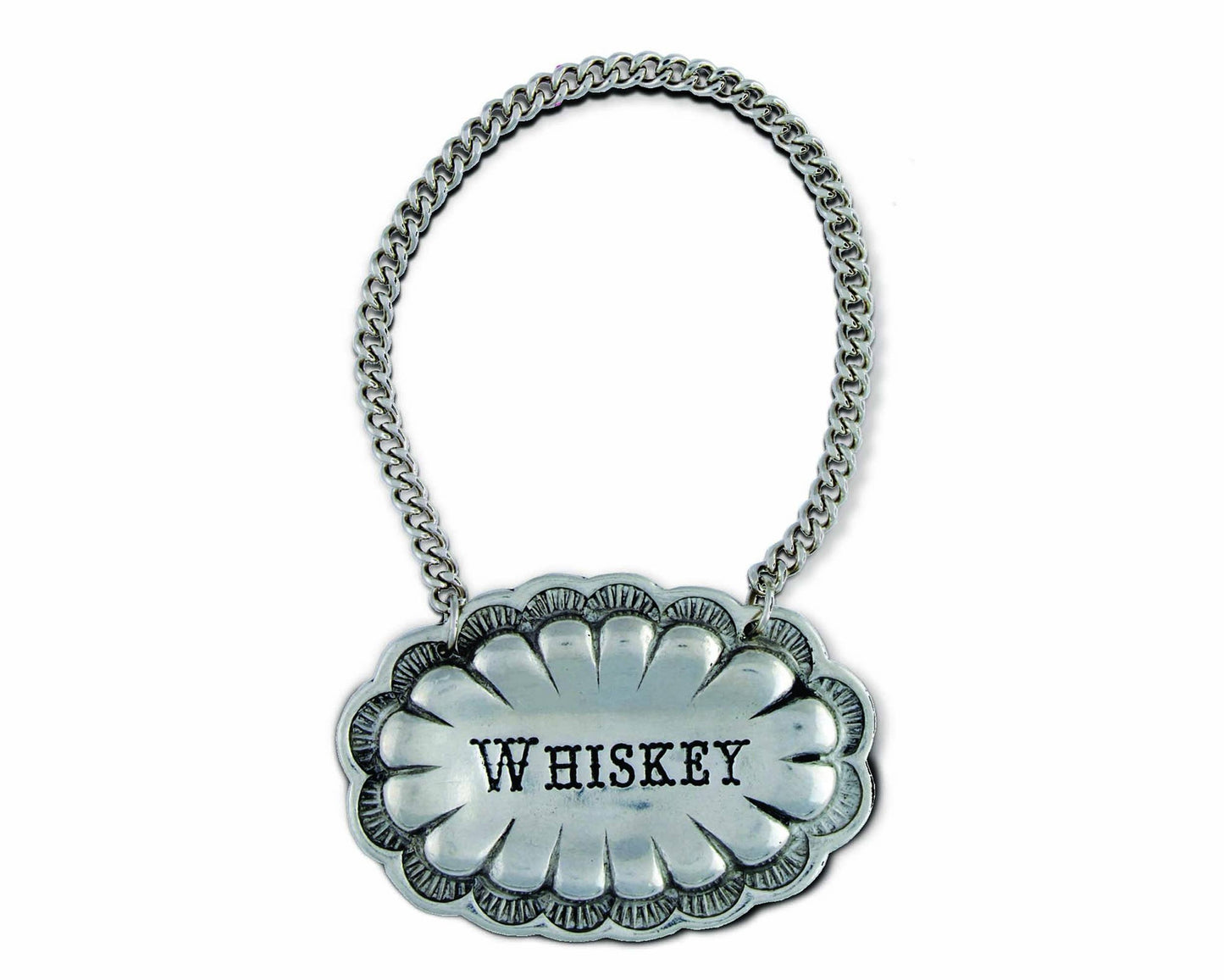 Pewter Western Decanter Tags: Bourbon