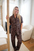 Leopard - Short Sleeve + Pant Pajama Set: XL