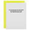 Referencing Decades -  Funny Birthday Letterpress Card
