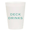 Deck Drinks Frosted Cups - Summer: Pack of 6