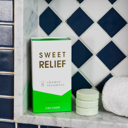 Sweet Relief - Aromatherapy Shower Steamers - Eucalyptus - Set of 8