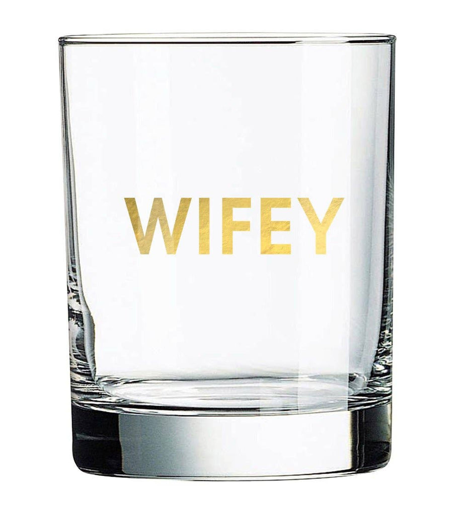 Wifey Rocks Glass